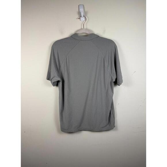 Rhone Reign Polo Shirt Mens Performance Size Large Gray Stretch Golf - Picture 3 of 6